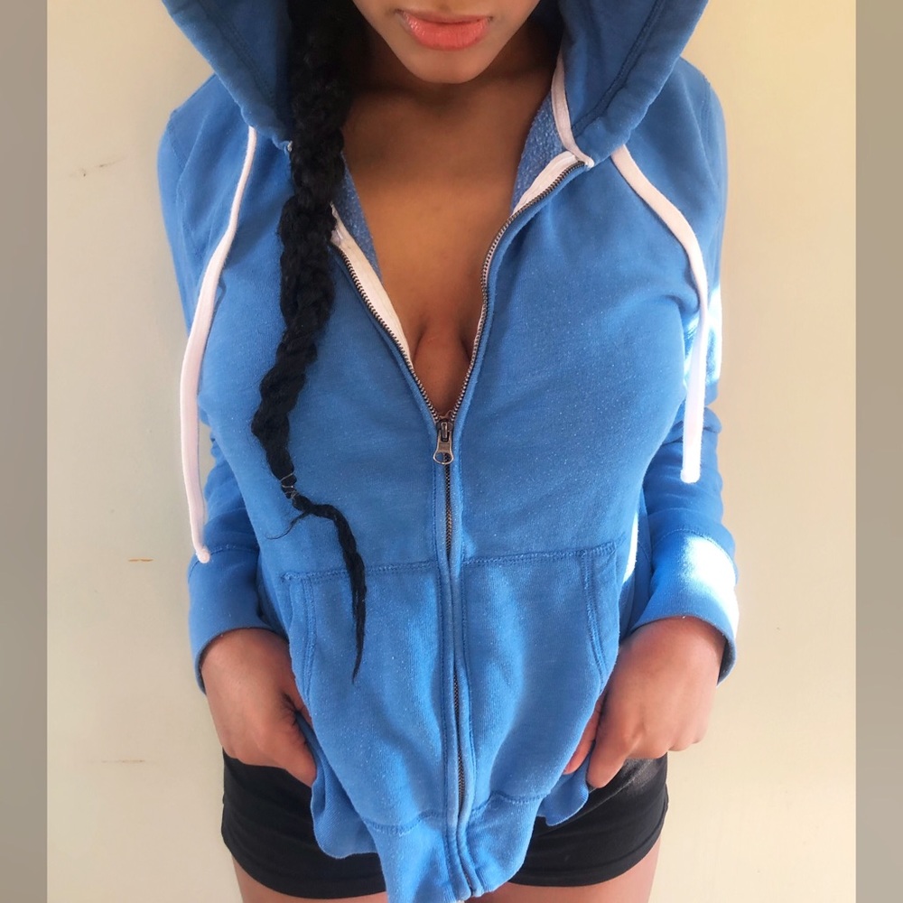 Zipped Hooded Sweatshirt